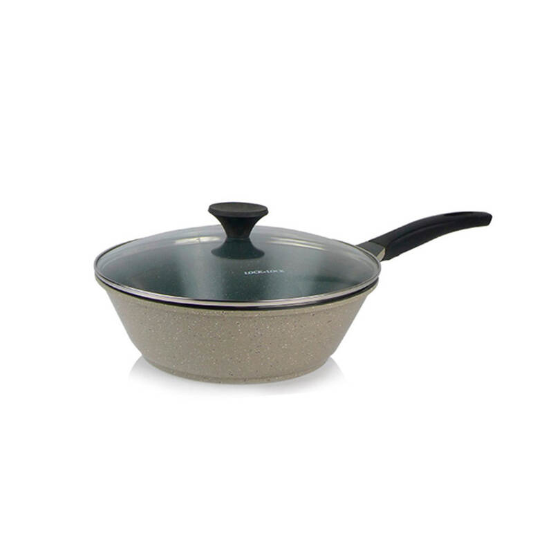 Chảo Sâu Lòng LocknLock Stone Kèm Nắp Thủy Tinh 28cm - LCA6285D-IH, , large image number null